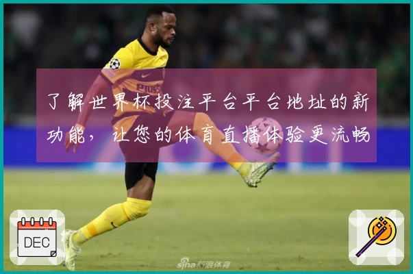 了解世界杯投注平台平台地址的新功能，让您的体育直播体验更流畅更精彩