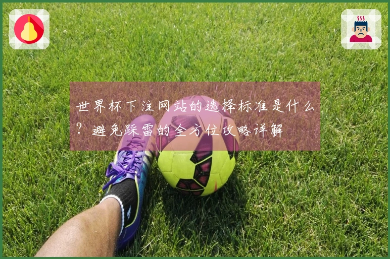世界杯下注网站的选择标准是什么？避免踩雷的全方位攻略详解
